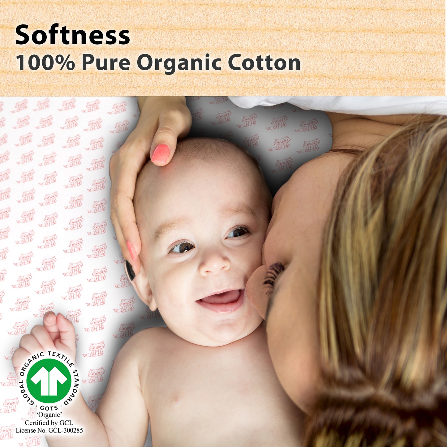 Bublo Baby Fitted Organic Cotton Bassinet Sheets (3-Pack)