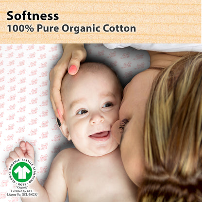 Bublo Baby Fitted Organic Cotton Bassinet Sheets (3-Pack)