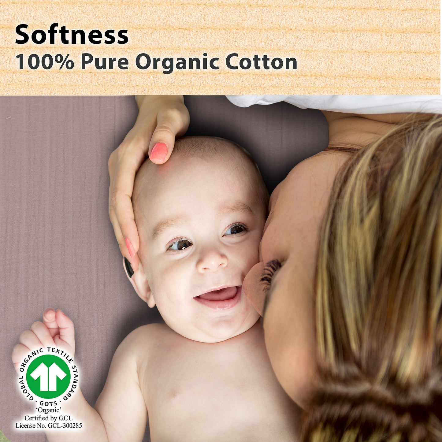 Bublo Baby Organic Muslin Bassinet Sheets (3-Pack)
