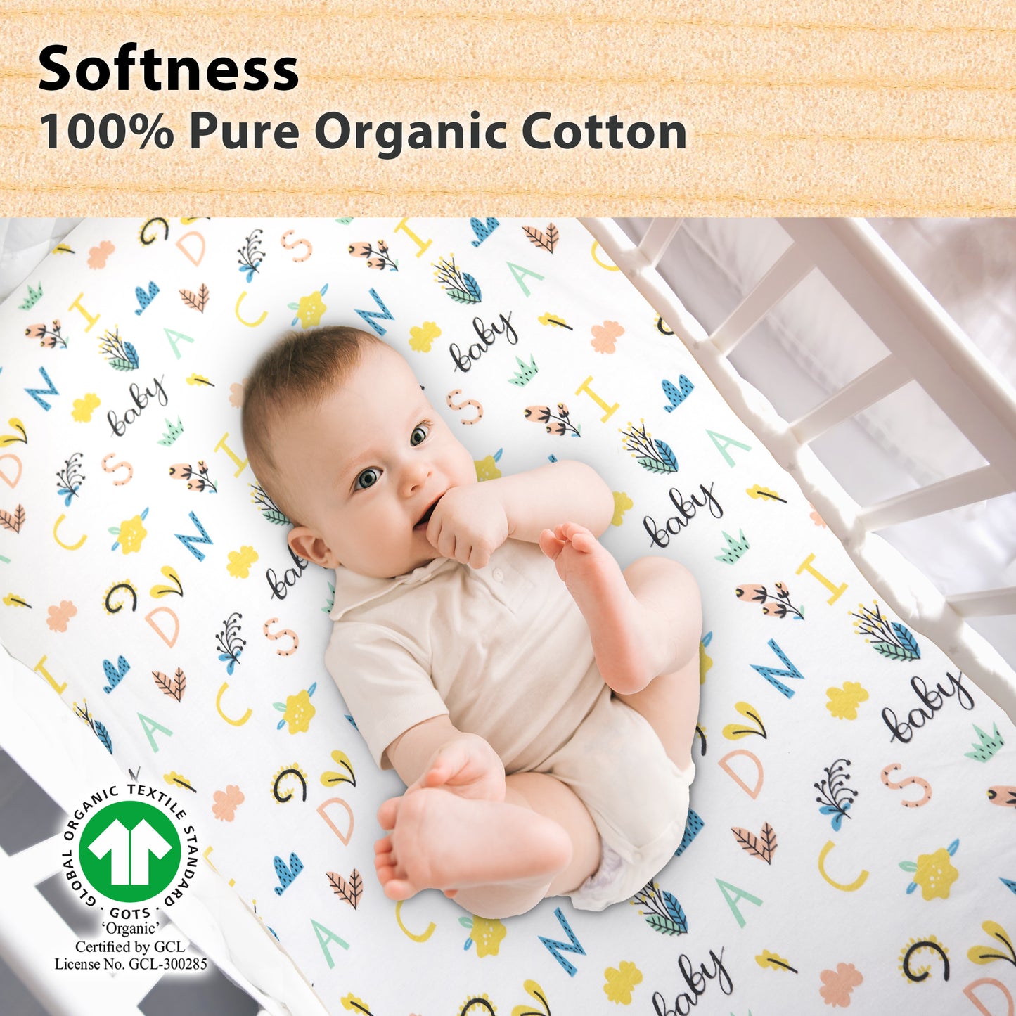 Bublo Baby Organic Pack n Play & Mini Crib Sheets (2-Pack)