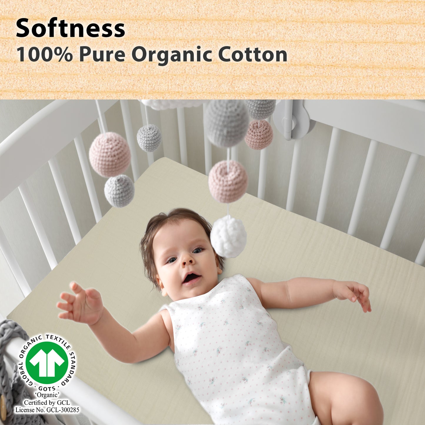 Bublo Baby Organic Muslin Bassinet Sheets (3-Pack)