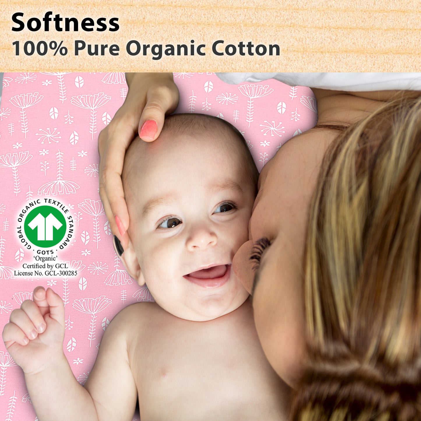 BubloBaby Premium Organic Cotton Bassinet Sheets (3 Pack)