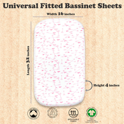 BubloBaby Premium Organic Cotton Bassinet Sheets (3 Pack)