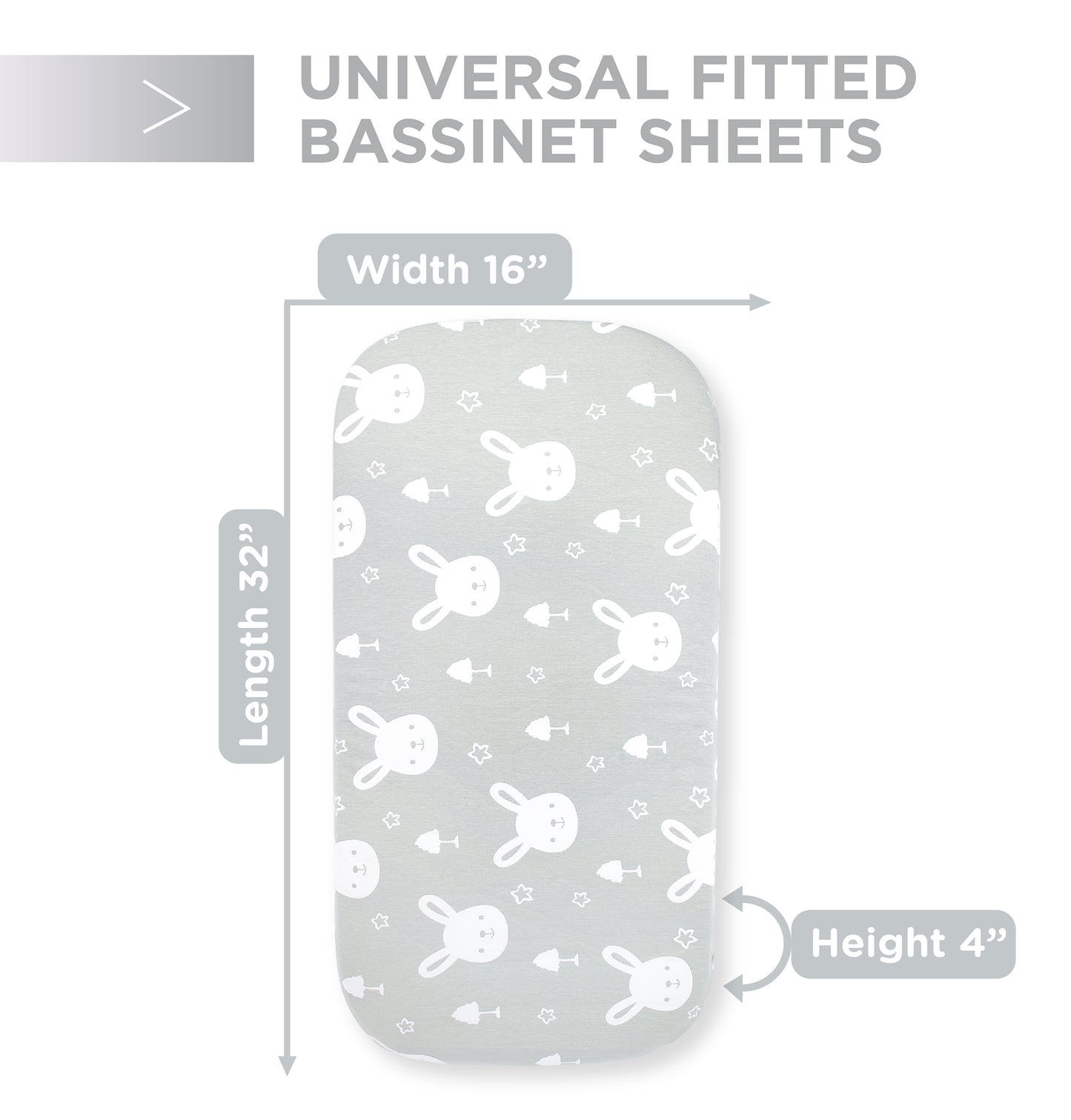 BubloBaby Premium Organic Cotton Bassinet Sheets (3 Pack)