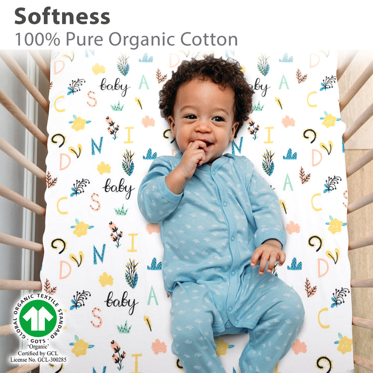 Bublo Baby Organic cotton Bassinet Sheets 2-Pack