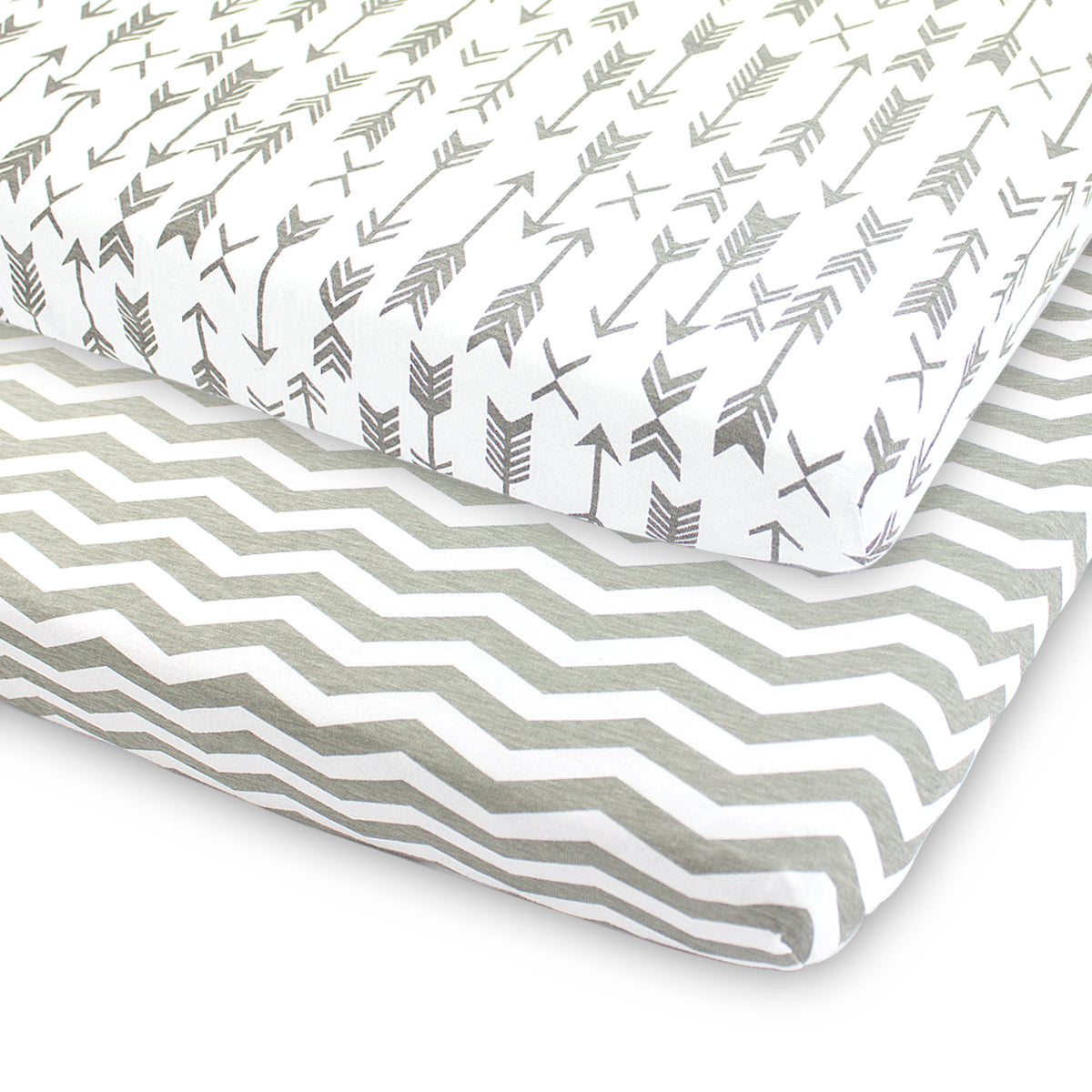 Bublo Baby Organic Pack n Play & Mini Crib Sheets (2-Pack)