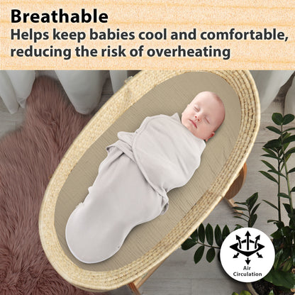 Bublo Baby Organic Muslin Bassinet Sheets (3-Pack)