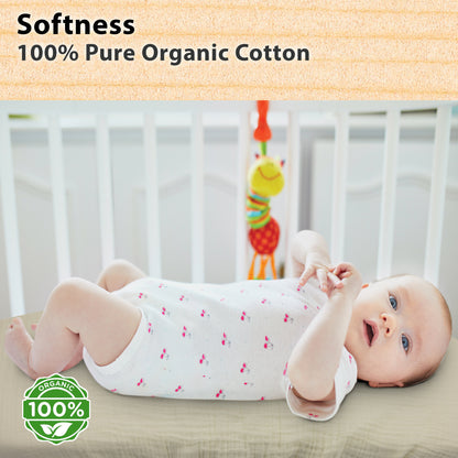 Bublo Baby Organic Muslin Bassinet Sheets (3-Pack)