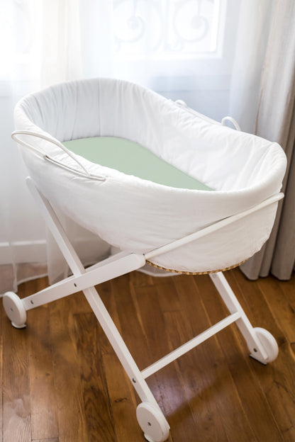 Bublo Baby Fitted Organic Cotton Bassinet Sheets (3-Pack)