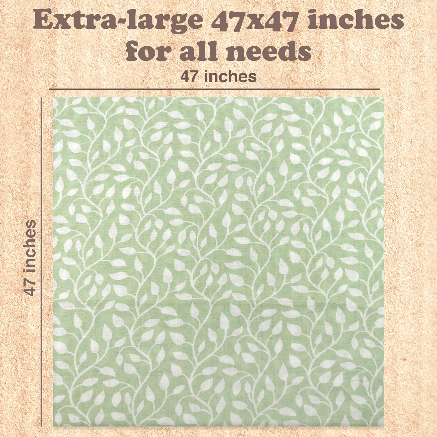 Bublo Baby Green Muslin Swaddle Blankets (3-Pack)