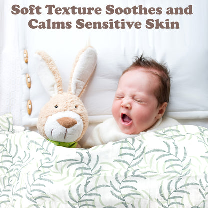 Bublo Baby Green Muslin Swaddle Blankets (3-Pack)