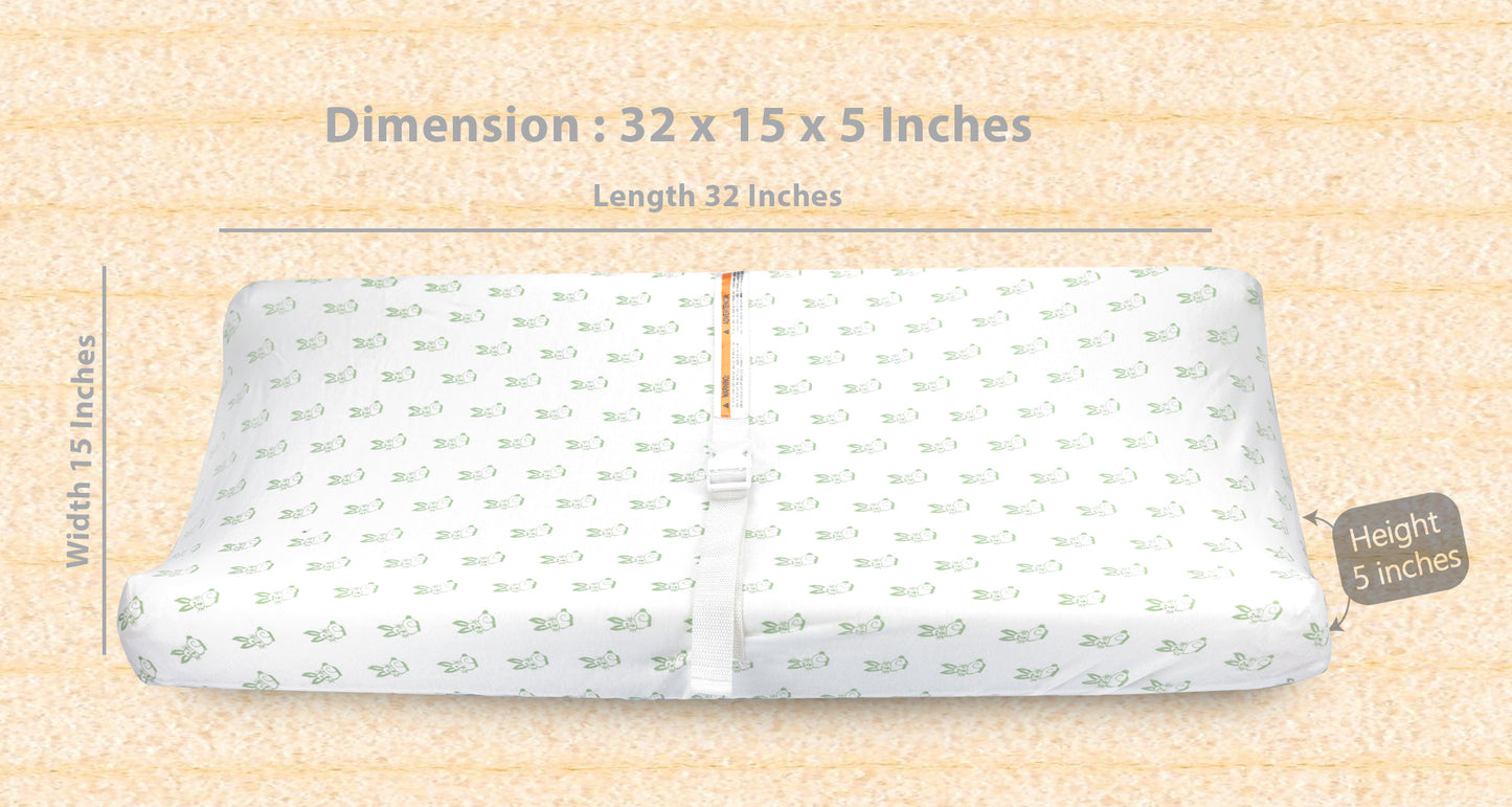 Bublo Baby Organic Fitted Changing Pad Covers - Horses (3-Pack)