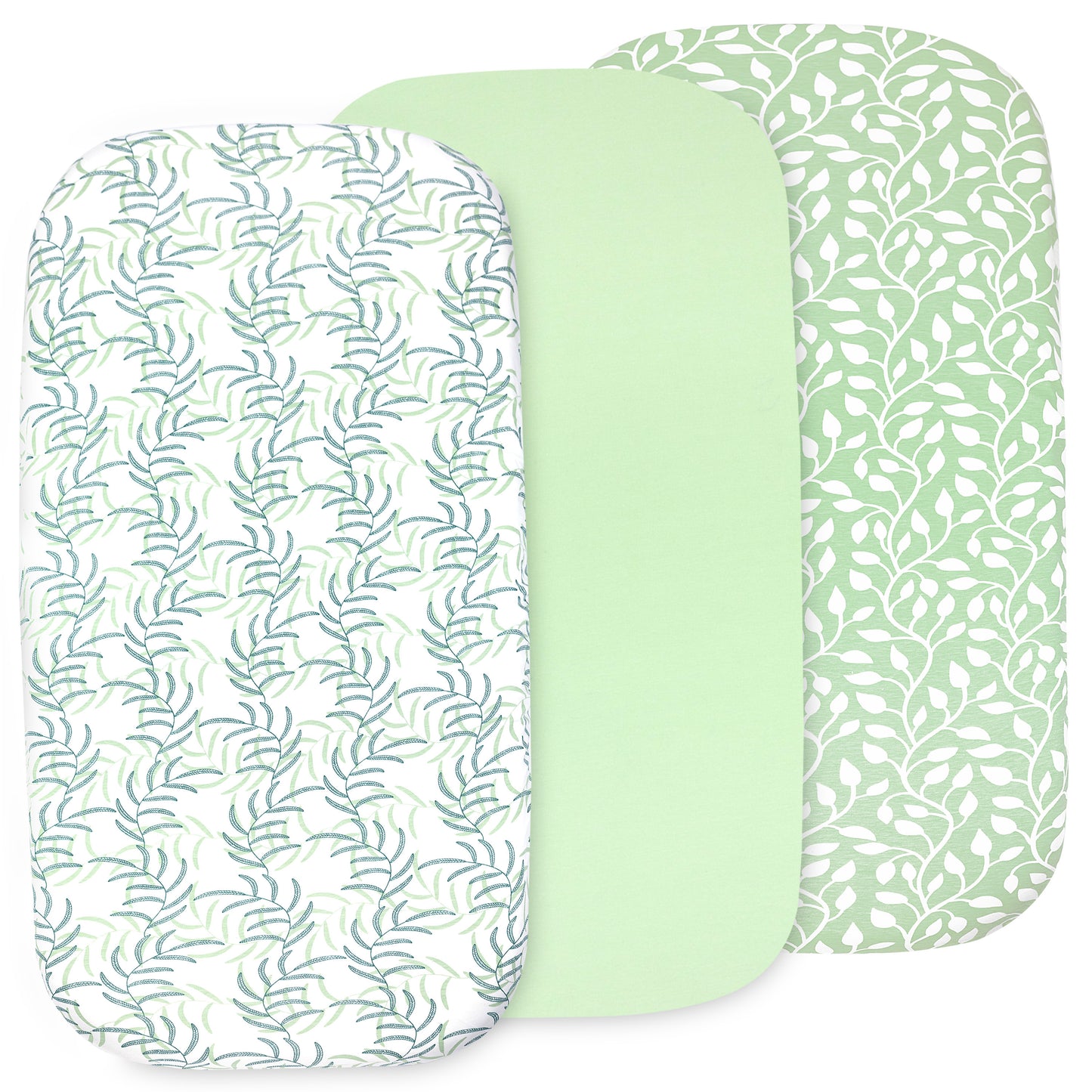 Bublo Baby Organic Floral Bassinet Sheets (3-Pack)