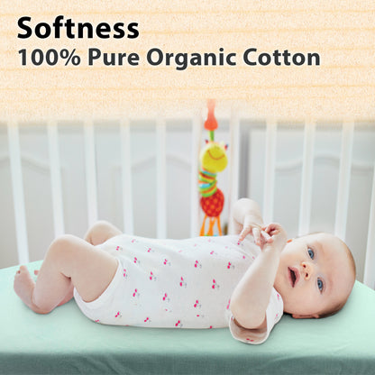 Bublo Baby Organic Floral Bassinet Sheets (3-Pack)