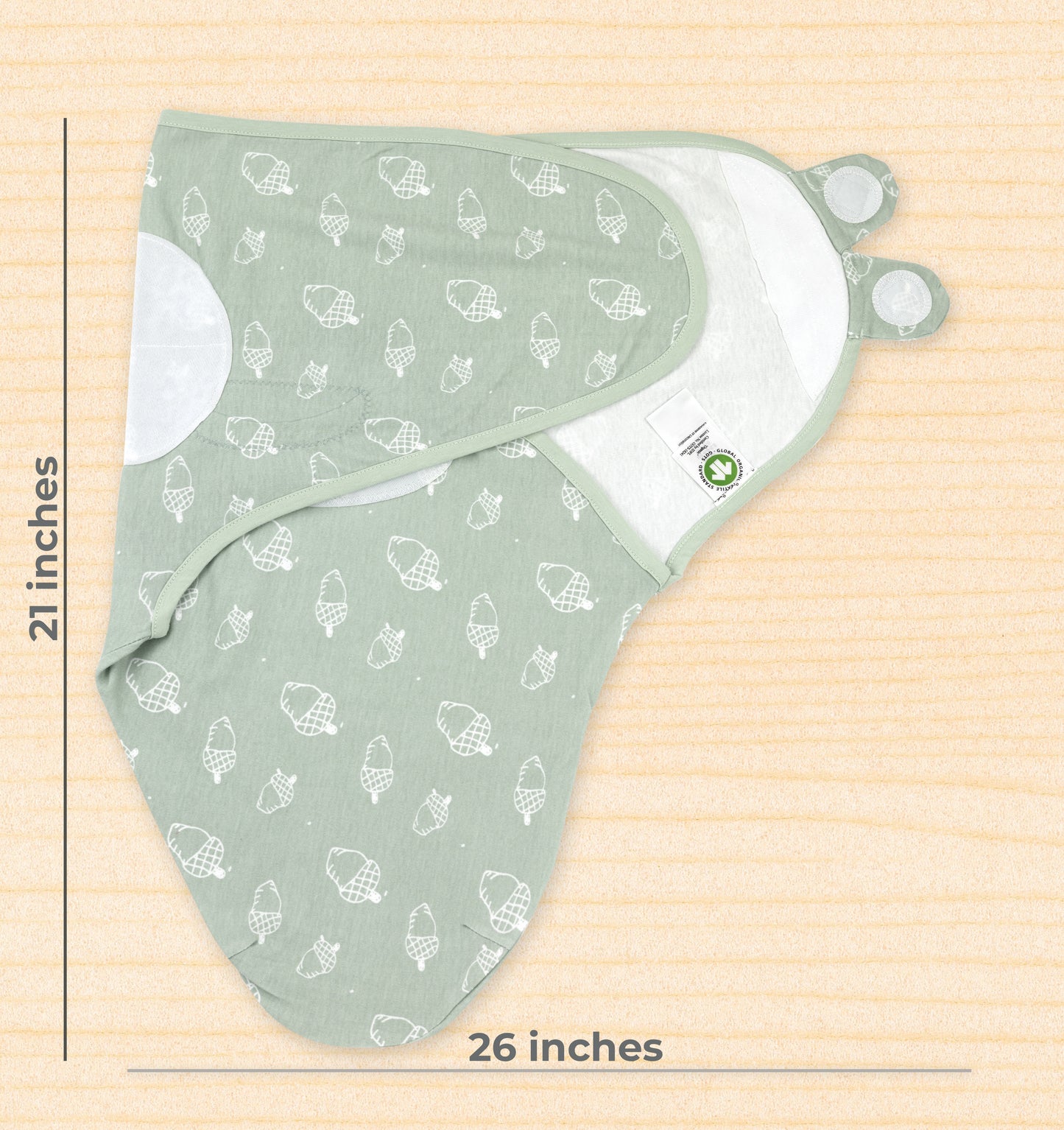 Bublo Baby Organic Newborn Swaddle Sacks (3-Pack)
