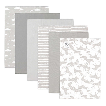 Bublo Baby Organic Cotton Baby Burp Cloths (6-Pack) - 12x16 in