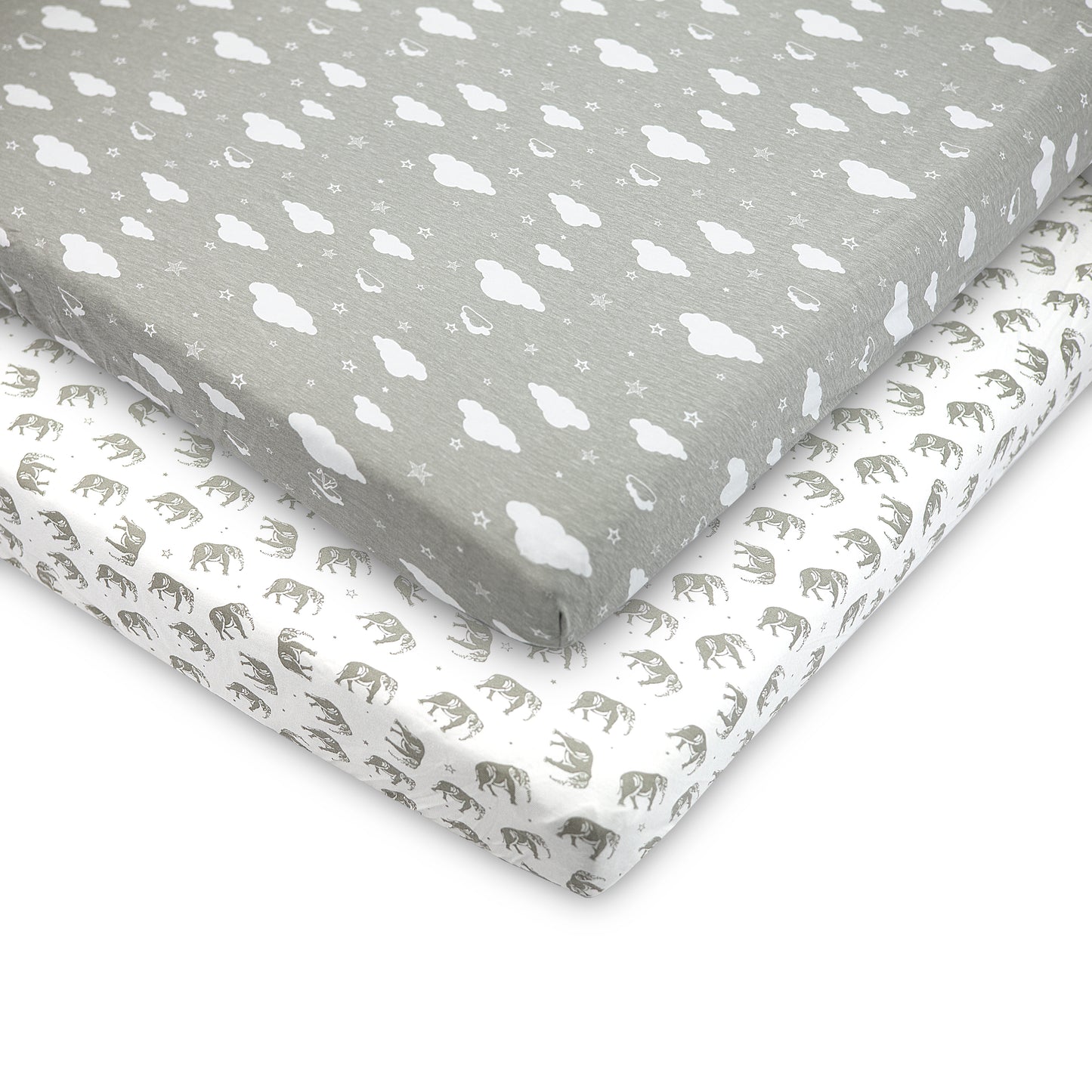 Bublo Baby Organic Pack n Play & Mini Crib Sheets (2-Pack)
