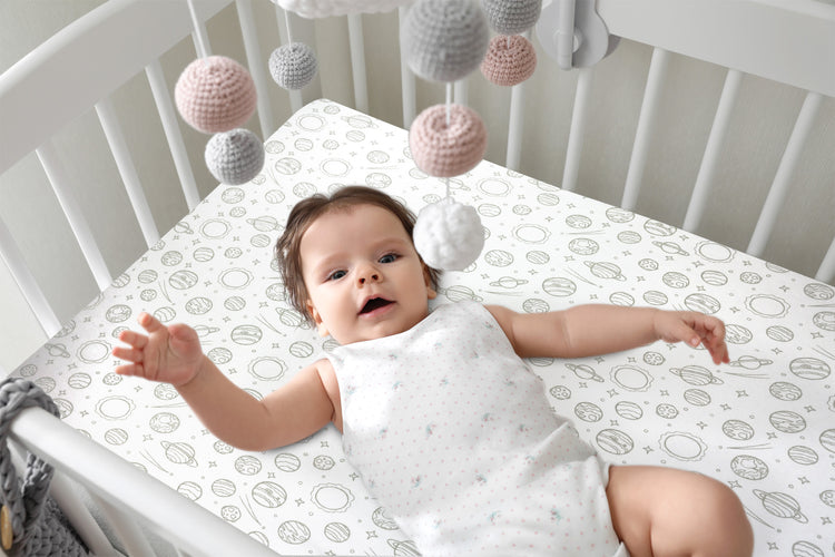 Pack and Play Fitted Sheet, Portable Pack N Plays Mini Crib Sheets, 2 Pack Play Sheets, 100% Jersey Cotton Playard Sheets