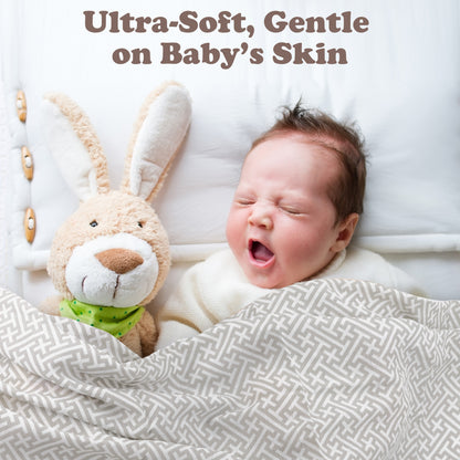 Bublo Baby Organic Muslin Swaddle Blankets (3-Pack)