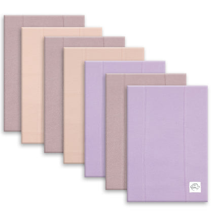 BubloBaby Organic Lavender Baby Burp Cloths 6-Pack 12x16 in