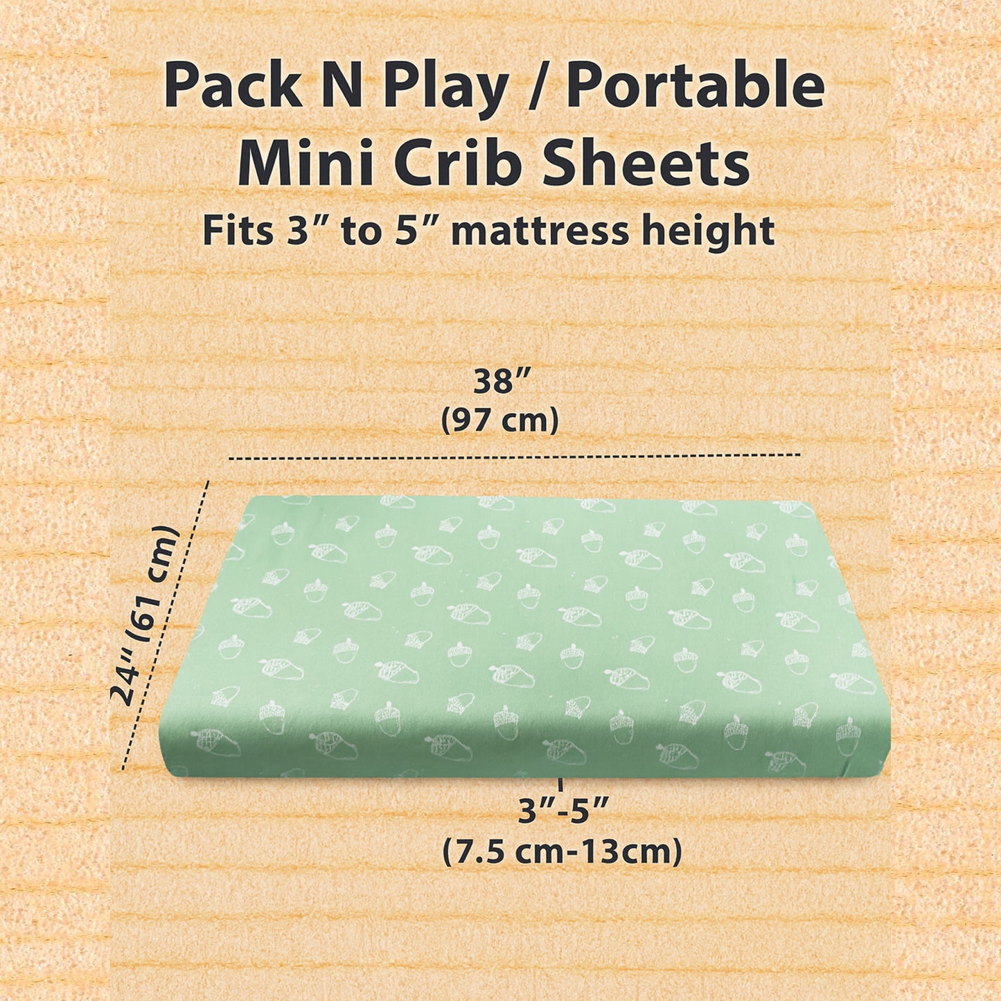 Bublo Baby Organic Mini Crib Sheets (3-Pack)