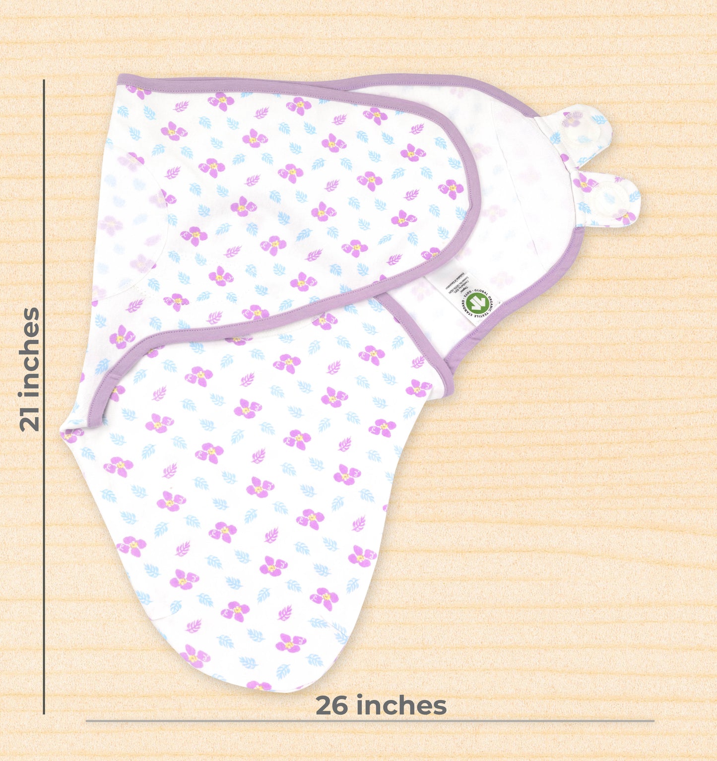 Bublo Baby Organic Newborn Swaddle Sacks (3-Pack)