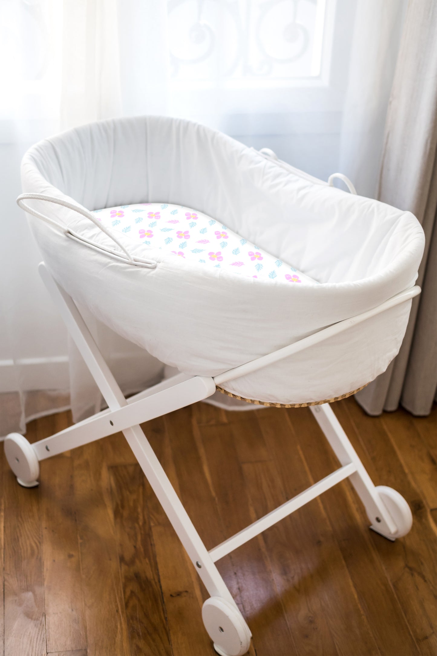 Bublo Baby Fitted Organic Cotton Bassinet Sheets (3-Pack)