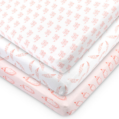 Bublo Baby Organic Mini Crib Sheets (3-Pack)