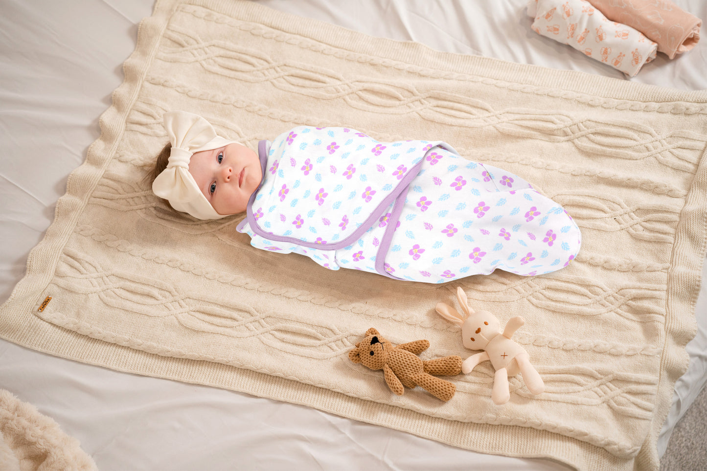 Bublo Baby Organic Newborn Swaddle Sacks (3-Pack)