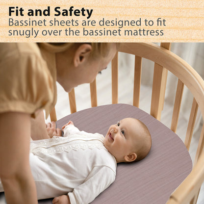 Bublo Baby Organic Muslin Bassinet Sheets (3-Pack)