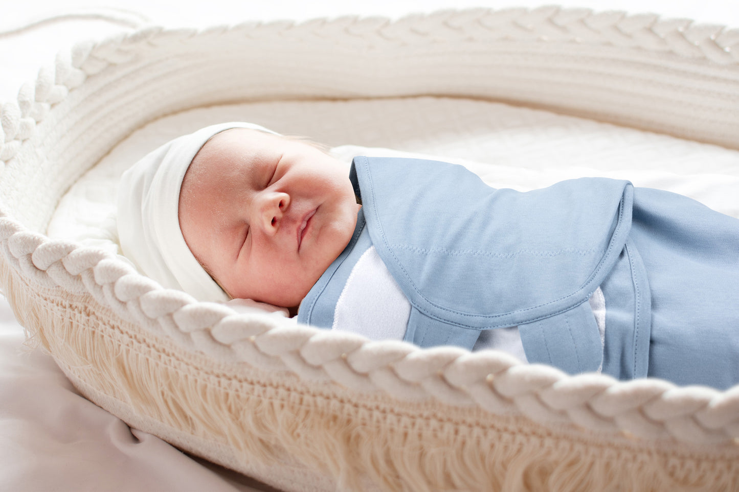 BubloBaby Organic Velcro Swaddle Sleep Sacks 0-3 Months (4-Pack)