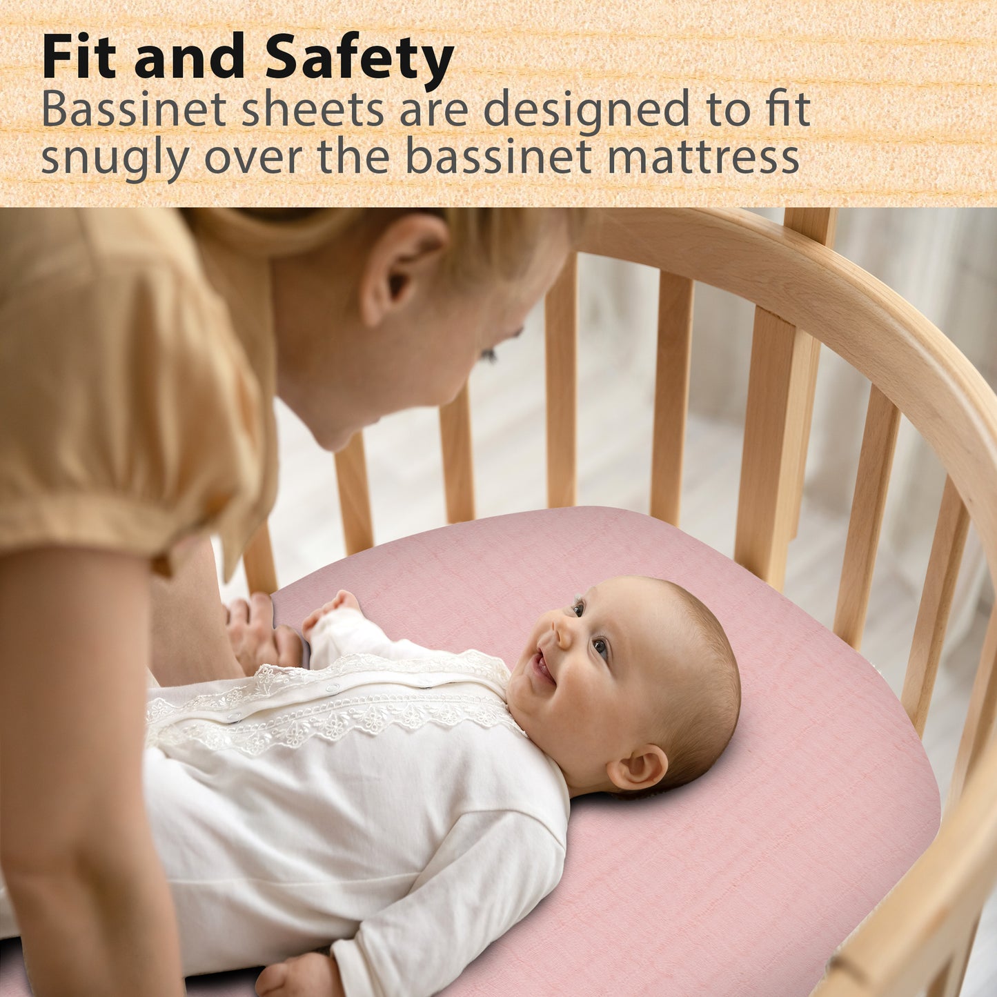 Bublo Baby Organic Muslin Bassinet Sheets (3-Pack)