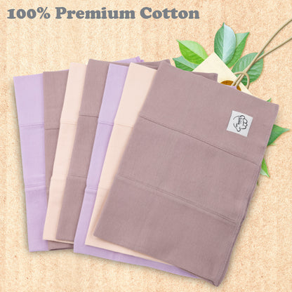 BubloBaby Organic Lavender Baby Burp Cloths 6-Pack 12x16 in