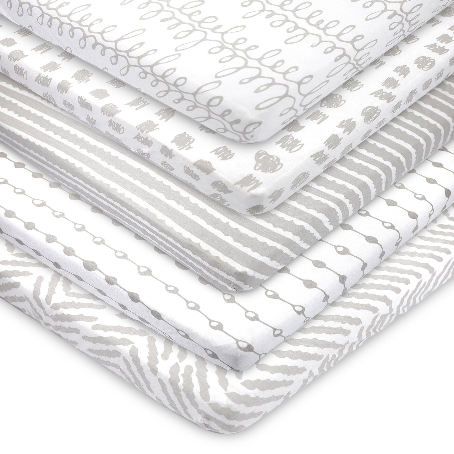 Pack and Play Sheets 2-Pack – 100% Jersey Cotton, Mini Crib Fit