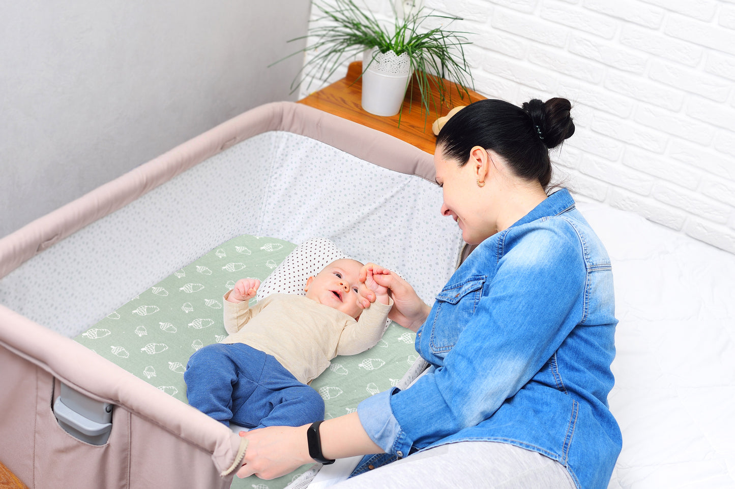 Bublo Baby Organic Mini Crib Sheets (3-Pack)