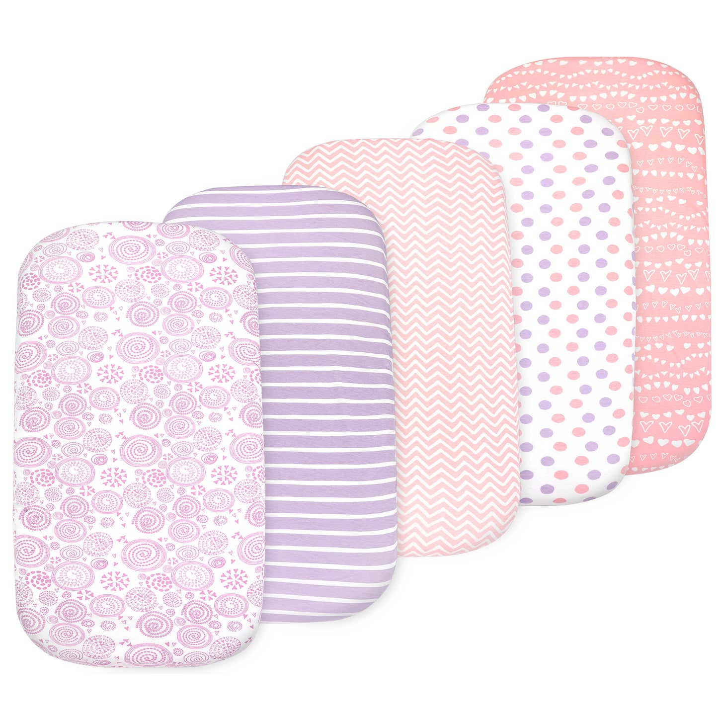 Bublo Baby Organic Bassinet Sheets (3-Pack) Fitted