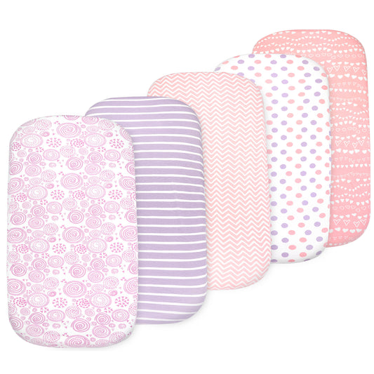 Bublo Baby Organic Bassinet Sheets (3-Pack) Fitted