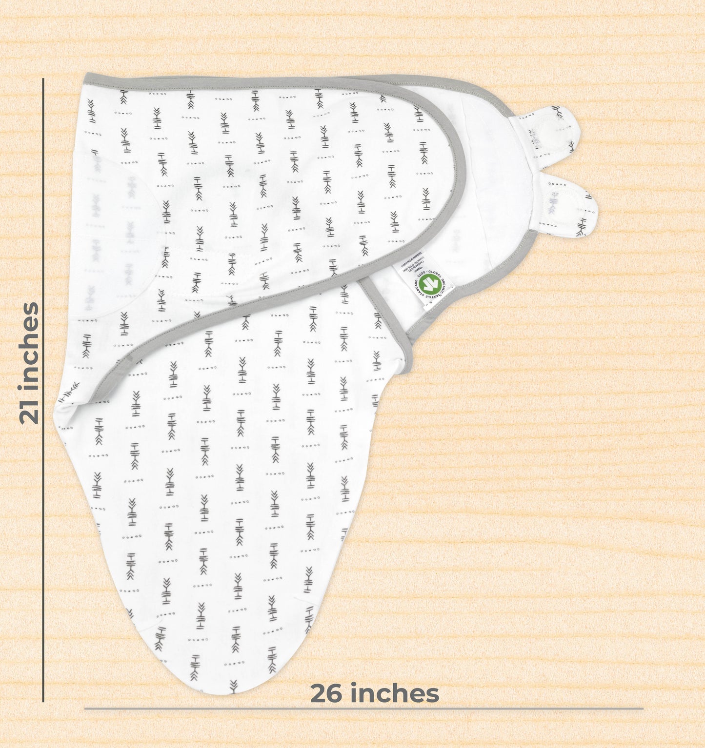 Bublo Baby Organic Newborn Swaddle Sacks (3-Pack)