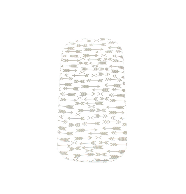 Bublo Baby Bassinet Sheet Set for Boy and Girl, 3 Pack, Universal Fitted for Oval, Hourglass & Rectangle Bassinet Mattress, Fitted Sheets Size 32 x 16 x 4 Inches, Grey