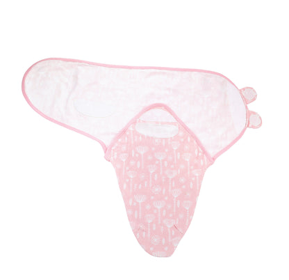 Bublo Baby Adjustable Swaddle Sleep Sacks - Rose Pink (3-Pack)